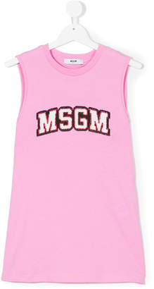 MSGM Kids logo patch vest top
