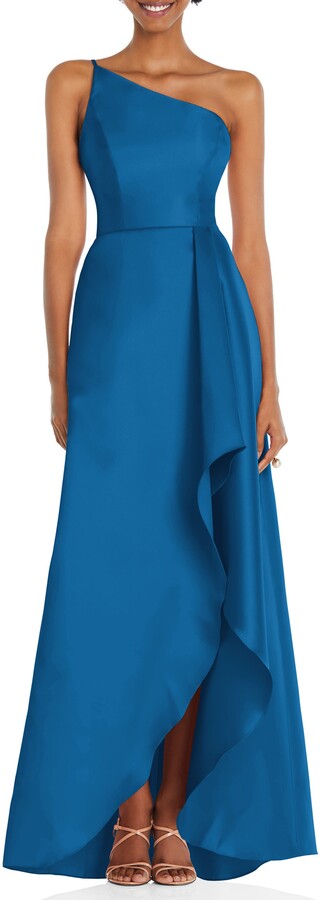 Blue & Green Dress Poly Cotone Tessuto Larghezza 112cm 
