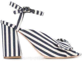 Loeffler Randall high heeled striped sandals