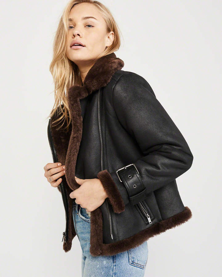 abercrombie & fitch motorcycle jackets