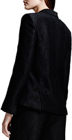 Thumbnail for your product : Stella McCartney Cuffed Python-Print Jacquard Pants, Black