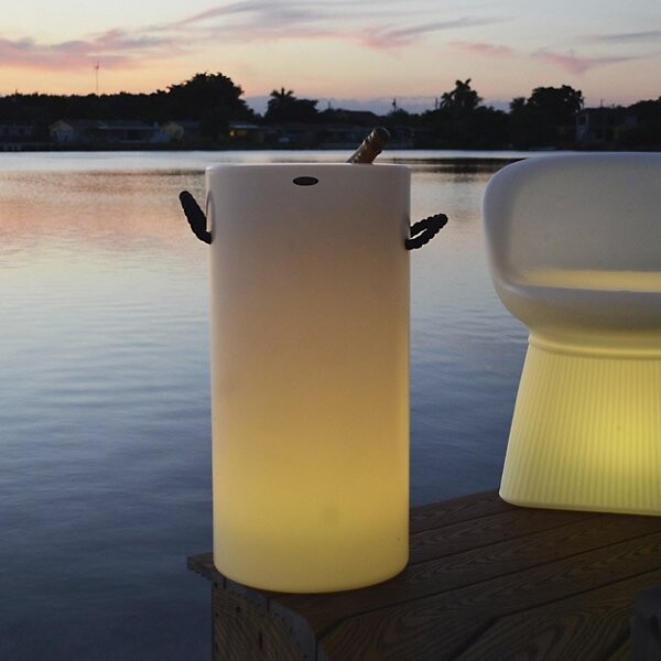 Artkalia Bottela LED Champagne Bucket in White