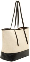 Thumbnail for your product : Sondra Roberts Linen Colorblocked Tote