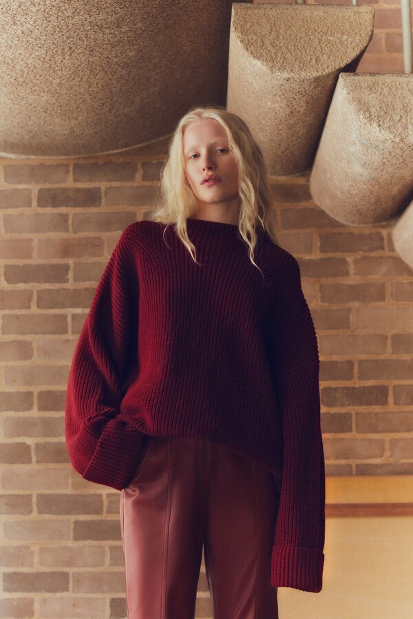 Aje Perry Chunky Oversized Jumper ShopStyle Knitwear