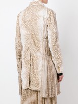 Thumbnail for your product : Comme des Garcons Animal Print Pleated Detailing Coat