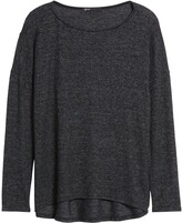 Thumbnail for your product : Gibson Cozy Ballet Neck High/Low Pullover