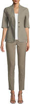 Thumbnail for your product : Akris Cuffed Straight-Leg Crepe Pants