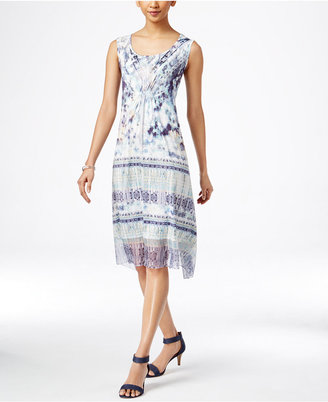 Style&Co. Style & Co. Printed Woven-Hem Dress, Only at Macy's