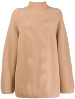 Thumbnail for your product : N.Peal Relaxed Fit Ribbed Jumper