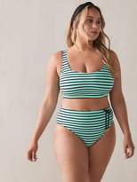 Thumbnail for your product : Striped Bikini Top with Adjustable Straps - Addition Elle