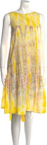Tie-Dye Print Midi Length Dress 