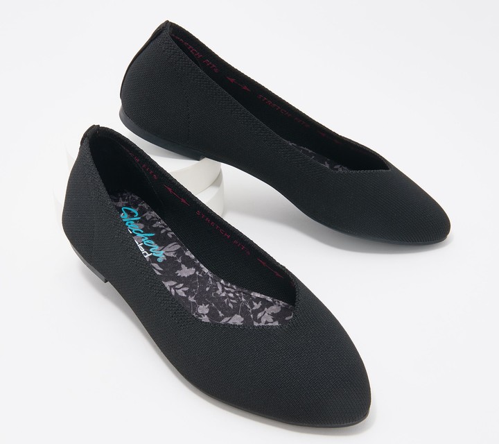 skechers knit flats