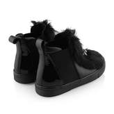 Thumbnail for your product : MissouriGirls Black Leather & Fur High Tops