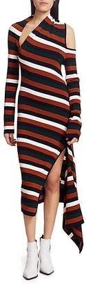 Monse Sliced Asymmetric Knit Midi Dress