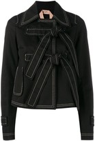 Thumbnail for your product : No.21 Straps Closure Cropped Jacket