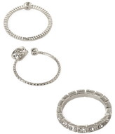 Thumbnail for your product : Forever 21 rhinestone cocktail ring set