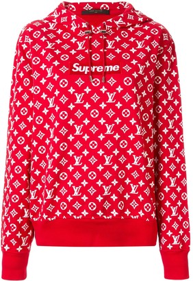 Louis Vuitton 2017 pre-owned x Suprem logo hoodie