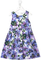 Thumbnail for your product : Dolce & Gabbana Children Anemone print skater dress