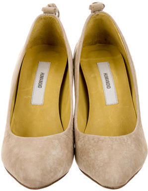 Humanoid Suede Round-Toe Pumps w/ Tags