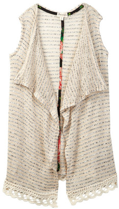 Ten Sixty Sherman Lace Fringe Sweater Vest (Big Girls)