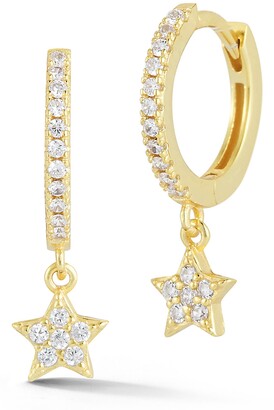 Cz Pave Hoop Earrings | Shop the world's largest collection of 