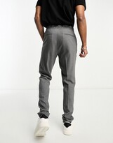 Thumbnail for your product : ASOS DESIGN smart skinny pants in pin dot texture in black - part of a set