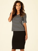 Thumbnail for your product : M&Co Monochrome striped layer dress