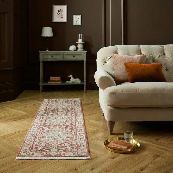 Dunelm Soraya Traditional Runner Soraya Terracotta ShopStyle Hallway Rugs