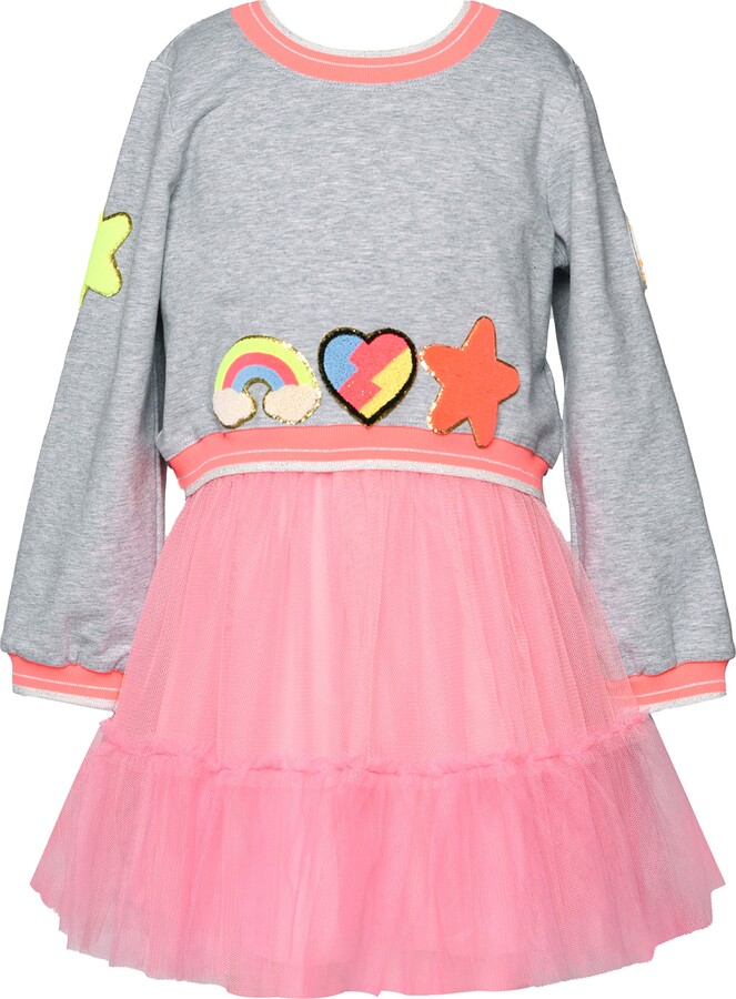 Baby Sara Kids' Twofer Patchwork Dress