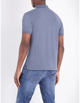 Thumbnail for your product : Burberry Check placket cotton-piqué polo shirt