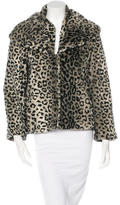 Thumbnail for your product : Alice + Olivia Leopard Print Faux Fur Jacket