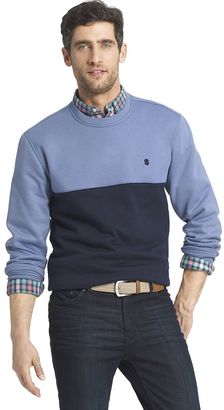 Izod Men's Advantage Classic-Fit Colorblock Fleece Pullover