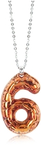 Thumbnail for your product : MM6 Maison Martin Margiela Logo Number 6 Copper Women's Necklace