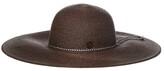 Thumbnail for your product : Maison Michel Blanche Logo Plaque Capeline Hat