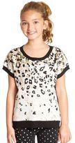 Thumbnail for your product : DKNY Girl's Leopard Print Sweater