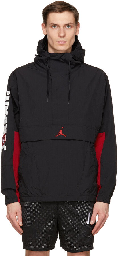 Nike Jordan Black & Red Jumpman Air Classics Jacket - ShopStyle Outerwear
