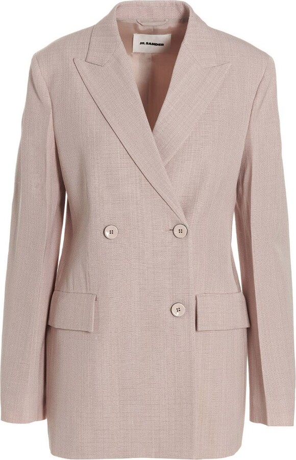 Jil Sander Double breast blazer jacket ShopStyle