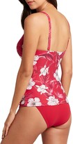 Thumbnail for your product : Sea Level Cross Front Multifit Floral Tankini Top