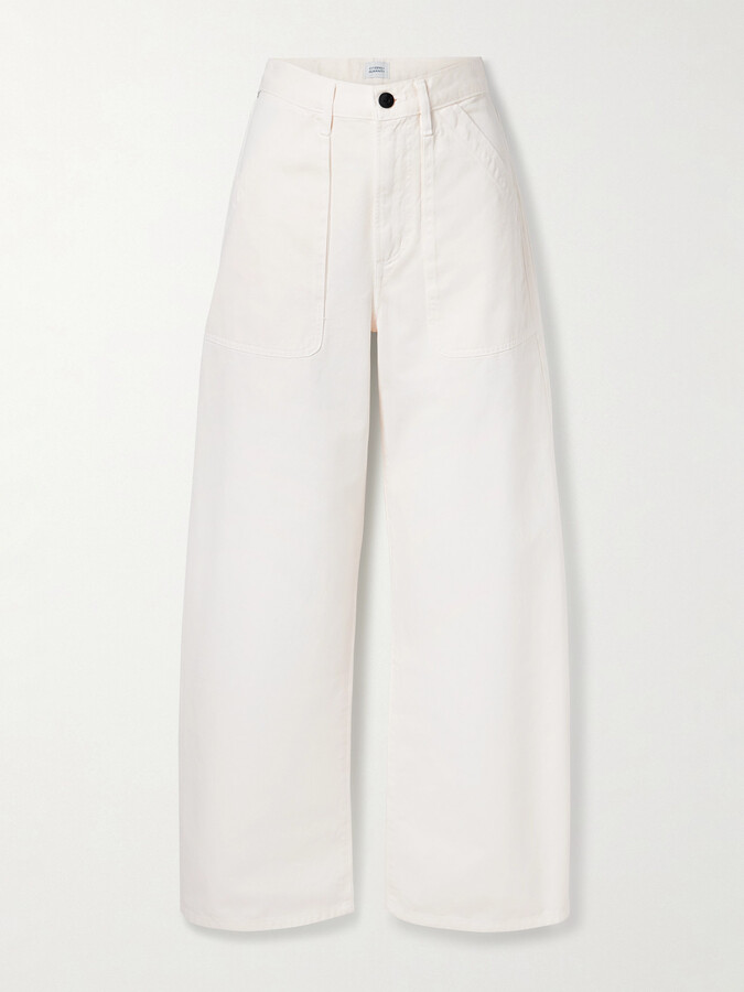 Citizens of Humanity - Ayla Cargo High-rise Wide-leg Jeans - White