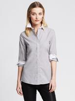 Thumbnail for your product : Banana Republic Fitted Non-Iron Gray Shirt