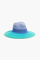 Thumbnail for your product : Eugenia Kim Emanuelle striped hemp-blend Panama hat