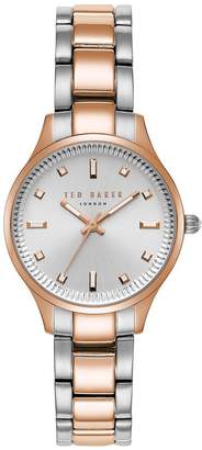 Ted Baker Two Tone Stainless Steel Bracelet Ladies Watch