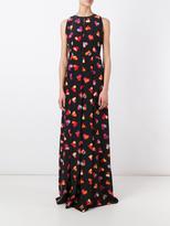 Thumbnail for your product : Moschino Boutique heart print maxi dress - women - Silk/Polyester - 42