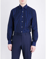 Thumbnail for your product : Duchamp Origami tailored-fit cotton-jacquard shirt