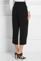 Thumbnail for your product : DKNY Cropped crepe wide-leg pants