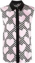 Thumbnail for your product : Love Moschino Heart Print Sleeveless Blouse