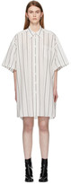 Thumbnail for your product : Maison Margiela Off-White Cotton Poplin Shirt Dress