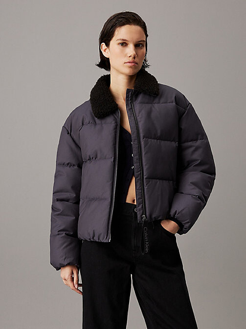 Calvin Klein Relaxed Aviator Puffer Jacket ShopStyle