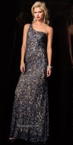 Thumbnail for your product : Scala Open back with asymmetrical strap evening dress