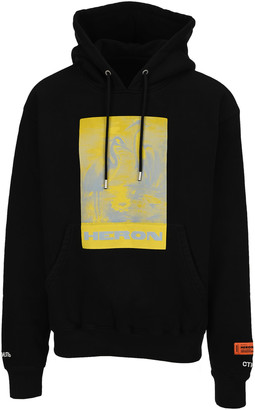 heron preston yellow hoodie